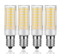 Juanw 5W E14 LED Light Bulb European Base - AC200V-240V for Range/Stove/Oven, Microwave, Refrigerator, Maxx Grinder, Cooker Hood,Sewing Machine,Turkish Lamp - Part (Warm White 3000K, 4 Pack)