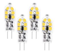 Juanw JC G4 LED Vehicle Light Bulb -T3 Bi-Pin Base Halogen Bulb 20W Equivalent 150LM, No Flickering Energy Saving Capsule Light Bulb for Home-Lighting Non-Dimmable (Warm White, 4Pack)