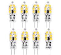 Juanw JC G4 LED Vehicle Light Bulb -T3 Bi-Pin Base Halogen Bulb 20W Equivalent 150LM, No Flickering Energy Saving Capsule Light Bulb for Home-Lighting Non-Dimmable (Warm White, 8Pack)