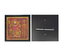 Juanxian 2025 Tai Suiand Double-Dragon Plaque Good Luck Feng Shui Wealth Cards Chinese Lunar Year Amulet Prosperity Card Home Decor W5579