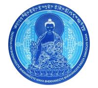 Juanxian 5 Pieces Medicine Buddha Window Sticker Healing and Long Life Chinese Wisdom Amulet Lucky Fengshui Gift