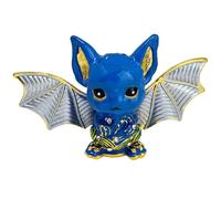 Juanxian Celestial Sky Bat Statue, Chinese Symbol of Prosperity & Good Fortune, Feng Shui Decor with Water Motif for Abundance, Lunar Mansion Animal Sculpture