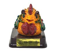 Juanxian Chinese Zodiac Figurines Feng Shui 12 Zodiac Multicolor Resin Collectible Auspicious Crafts Gift Show Desktop decoration (Chicken)