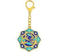 Juanxian Dragon and Phoenix Chi Keychain, Yin Yang Balance Symbol for Harmony & Vitality, Chinese Character Qi Amulet, Inspirational Gift for Resilience & Strength