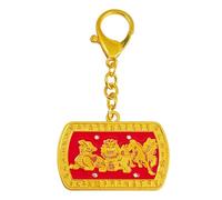 Juanxian Feng Shui 4 Celestials Keychain Three Killings Pi Yao Chi Lin Fu Dog Good Luck
