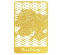 Juanxian Feng Shui Fly On Monkey On Horse Golden Card JW5694