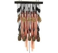 Juanxian Outdoor Indoor 28 Metal Tube Wind Chime with Copper Bell Large Windchimes for Patio Garden Terrace W Fengshuisale Red String Bracelet,Multicolor,29.5 inch