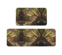 JUANYQME Ants Print Kitchen Floor Mat 2 Sets Quick-Drying, Ant Slip, Easy To Clean, Perfect For Kitchen, Laundry Room, And More