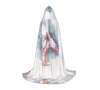 JUANYQME Ballet Dancer Print Hooded Cape For Teenagers Stylish, Comfortable, For Kids, Teens