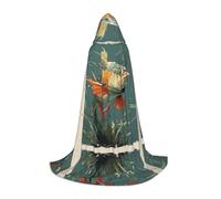 JUANYQME Fish That Can Swim Print Hooded Cape For Teenagers Stylish, Comfortable, For Kids, Teens