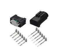 JUANZD 1/5/10/20/50/Sets 6 Pin Accelerator Pedal Black Wiring Connector Socket Male Female Plug For 1-967616-1 1-967587-3(Dark Grey,20 SETS_6P)