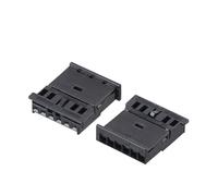 JUANZD 1/5/10/20/50/Sets 6 Pin For Tweeter Plug Balck Male Female Wiring Connector Socket 1-1241370-3/1-1703874-1(6p female,5 sets)