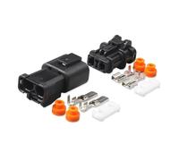 JUANZD 1/5/1020/50 Sets 2 Pin Auto Excavator Pressure Switch 6.3mm Speed Water Temperature Header Male Female Connector 7123-6423-30(2p Female Male,10 SETS_2P)