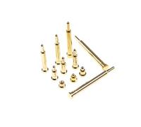JUANZD 100 Pcs Single Spring Preloaded Pogo Pin Connector Height 1.6 To 20.5 MM 1A 12V DC Probe SMD OD 2.0 GC20(3.5 mm Height)