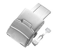 JUANZD 18mm 20mm 22mm 24mm Stainless Steel Push Button Diver Clasp Watch Band Soild Cast Buckle Compatible With Citizen Watch Buckle(20mm)