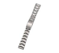 JUANZD 316L Solid Straight End Stainless Steel 18mm 20mm Oyster Style Replacement Bracelet Compatible With Vintage Watches(18mm)