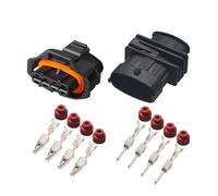 JUANZD 5/10/20/50 Sets 4 Pin 3.5mm Auto Sensor Connector1928403736 1928403453(4p male female,50 SETS_4P)