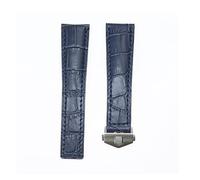 JUANZD New 20/22/24mm Cow Leather Watch Strap Compatible With MONACO Series Men Quality Band Soft WatchBand Compatible With Wrist Bracelet(Blue,20mm)