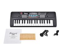 Juarez Junior JJRK-430 37-Button Keyboard Piano with Microphone and USB, Children's Electronic Music Piano with 8 Tones, 8 Rhythms, Animal Sounds, Recording & Playback, Single Speaker