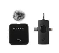 Juarez MMD-F11-3N1 Type-C Microphone - 3 in 1 Mini Lavalier Microphone Plug & Play with Noise Reduction for Android Type C Phones, Vlogging, YouTube Recording, Interviewing, and Creating
