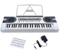 JUAREZ Octavé JRK450 49-Key Portable Electronic Keyboard Piano with MP3 Function | SD CARD Slot | 10 Rhythms | 10 Timbres | 8 Demo Songs|8 Percussions | Adapter | Key Note Stickers | Music Sheet Stand