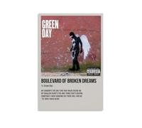 juaseehke Green Day Boulevard of Broken Dreams Posters Room Decorative Canvas Posters Aesthetic Poster Print Wall Art Decor Posters 12x18inch(30x45cm) Unframe-style
