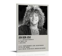 juaseehke Jon Bon Jovi（1） Posters Room Decorative Canvas Posters Aesthetic Poster Print Wall Art Decor Posters 12x18inch(30x45cm) Frame-style