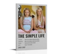 juaseehke Paris Hilton And Nicole Richie The Simple Life Posters Room Decorative Canvas Posters Aesthetic Poster Print Wall Art Decor Posters 20x30inch(50x75cm) Frame-style