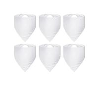 JUATIE 6 Pcs Sublimation Pet Bandana Heat Washable DIY Triangle Dog Bibs Kerchief for