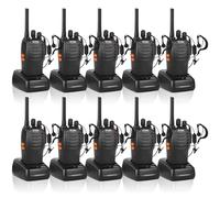 JUAUO 10Pcs Walkie Talkies Long Range Two Way Radios for Adults