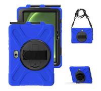 Juaupepo Rugged Case for Samsung Galaxy Tab Active5/4 Pro(2025/2022)/Active Pro(2019) 10.1" with S Pen Holder, Portable Hybrid Shock-Proof Cover with 360° Rotatable Hook&Loop Handle (Blue)