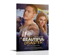 JUAWEYQOEA Beautiful Disaster Poster Canvas Decor Wall Art Prints Posters Vintage Art Esthetic Decoration for Rooms 12x18inch(30x45cm) Frame-style