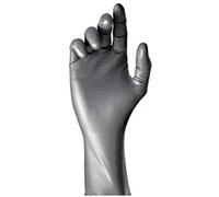 Juba 'Grippaz' Disposable Nitrile Powder-Free Coated Gloves, Grey, Size 10