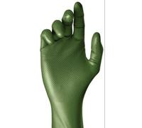 Juba 'Grippaz' Disposable Nitrile Powder-Free Coating, Green, Size 8