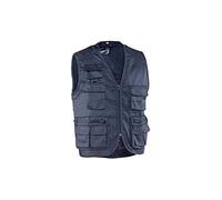 Juba Multi-pocket vest 80% Polyester/20% Cotton, 100% Polyester inner lining, Navy blue, SIZE XL