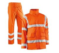 Juba T, water 100% PU on knitted polyester backing with reflective strips/heat-welded seams, Fluorescent orange, Size XXL