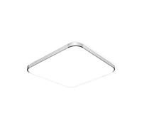 JUBANGLIAN LED Ceiling Light Flush Mount Light Fixture, Ultra-Thin Modern Square Ceiling Lamp with Acrylic Shade Dimmable Ceiling Light for Bedroom Kitchen Lighting(white,60x60cm(24x24inch))