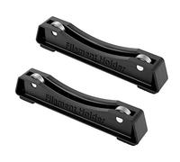 Jubaopen 2PCS 3D Printer Spool Holder Filament Mount Rack Plastic Filament Spool Bearing Design Storage Holder for PLA/ABS/TPU/Other 3D Printing Materials(16.5×2.3×3.4cm, Black)