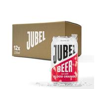 JUBEL Blood Orange Beer (12x330ml) | Award Winning Gluten Free Beer | Vegan/Low Calorie/Low Sugar | Dangerously Refreshing Fruit Lager | Sociable 4% ABV | Voted UK's Best Fruit Beer | B Corp Certified