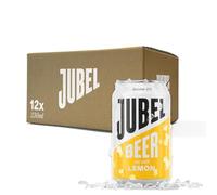 JUBEL Lemon Beer (12x330ml) - Award Winning Gluten Free Beer | Vegan/Low Calorie/Low Sugar | Dangerously Refreshing Fruit Lager | Sociable 4% ABV | Voted UK's Best Fruit Beer | B Corp Certified