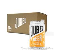 JUBEL Mango Beer (12x330ml) - Award Winning Gluten Free Beer | Vegan/Low Calorie/Low Sugar | Dangerously Refreshing Fruit Lager | Sociable 4% ABV | Voted UK's Best Fruit Beer | B Corp Certified
