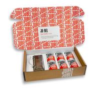 JUBEL Peach Gift Pack With Branded Glass (6x330ml) - Perfect Beer Gift - Award Winning & Gluten Free - Vegan & Low Calorie - Dangerously Refreshing Fruit Lager - Craft Beer Gift Set