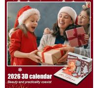 Jubepk 3D Calendar 2026 Desk,Christmas Bear 3D Notepad 2026 Calendar - Desktop Accessories Christmas Decorations for Planning Teacher Student Family Office Home School