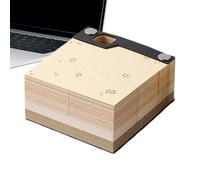 Jubepk 3D Sticky Notes | Art Sculpture of Paper, Planner with Vintage Engravings and Notepad for Office, Home, Classroom, Christmas Decoration, Gift for Women and Adults