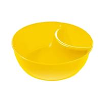 Jubepk Anti-Soggy Cereal Bowl | Cereal Serving Snack Bowl | Serving Cracker Bowls Divided Platters, Sauce Dipping Dish, Soup and Sandwich Plate Combo, Bread Dipping