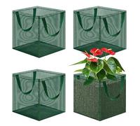 Jubepk Aquatic Pond Planting Bags, Foldable Hydroponic Plant Baskets, Breathable Lily Pots Container, Durable Mesh Planter for Aquarium Pool Garden Water Lily Planting Soil Strawberry