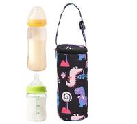 Jubepk Bottle Insulated Bag | Insulated Bottle Carrier | Bottle Cooler Bag | 2 pcs Thermal Bottle Bag Warmer Bag Bottle Cooler Bag Adjustable Shoulder Strap for Nursing Mom Daycare Travel