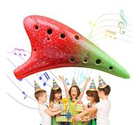 Jubepk Ceramic Instrument | Classic 12 Hole Alto C - Stylish Ceramic Ceramic Musical Instrument for Kids and Beginners Pointed