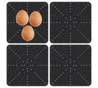 Jubepk Chicken Nesting Pads - 4 Pieces Reusable Silicone Poultry Bedding Mats, 12.01x12.01 Laying Hen Inserts, Washable Protective Liners For Ducks, Quails, Chicks And Barns