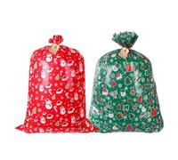 Jubepk Christmas Goodies Bag | Holiday Goodies Bag | Christmas Treat Bag | Festive Christmas Goodie Bags | Christmas Decoration Goodies Bags for Large Toys, Clothing, Biscuits, Scones, Plush Toys